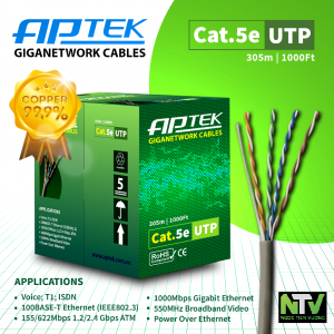 Cáp mạng APTEK CAT5e UTP Copper